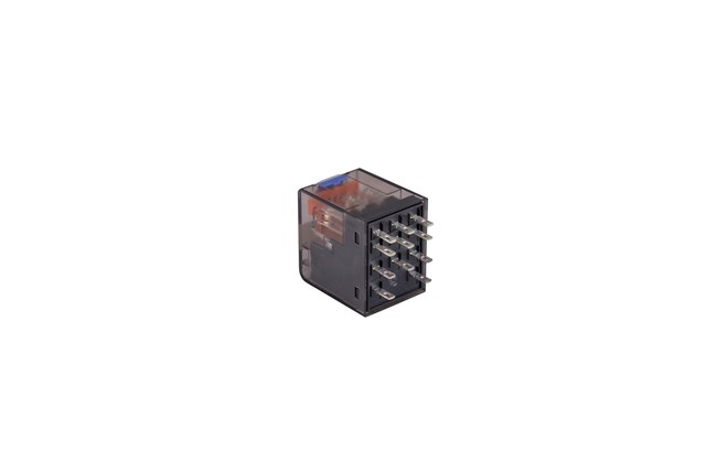 RE2 Series 3CO 11Pin 10A Plug-in 6x2.2mm FP 110VDC AgNi 90/10 5mm Pin Pitch Power Relay